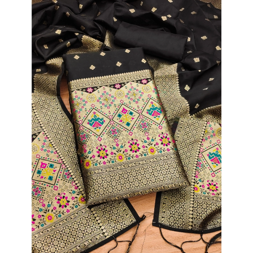  Unstitched Salwar Suit Material With Dupatta ASHIRWADA ENTERPRISES 1st Floor, Moideen Complex, Main Road, Darbe, Puttur, Karnataka 574202, India