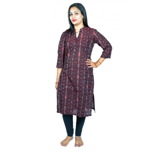 Sambalpuri Certified Handloom Pure Cotton Straight Kurti-https://i-media.vyaparify.com/vcards/products/292641/product_1750061390_684fd14e90017.png Image