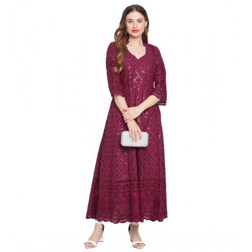  Casual 3/4th Sleeve Embroidered Cotton Kurti ASHIRWADA ENTERPRISES 1st Floor, Moideen Complex, Main Road, Darbe, Puttur, Karnataka 574202, India