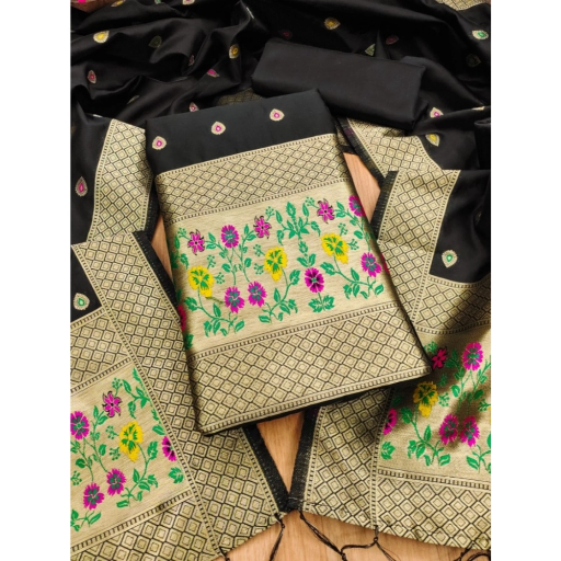  Unstitched Salwar Suit Material With Dupatta ASHIRWADA ENTERPRISES 1st Floor, Moideen Complex, Main Road, Darbe, Puttur, Karnataka 574202, India