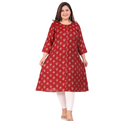  Office wear Floral Printed Capsule A-Line Kurti ASHIRWADA ENTERPRISES 1st Floor, Moideen Complex, Main Road, Darbe, Puttur, Karnataka 574202, India