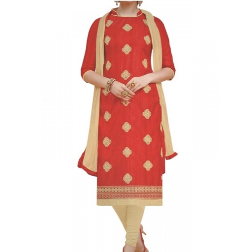  Generic Women's South Slub Cotton Unstitched Salwar-Suit Material With Dupatta ASHIRWADA ENTERPRISES 1st Floor, Moideen Complex, Main Road, Darbe, Puttur, Karnataka 574202, India