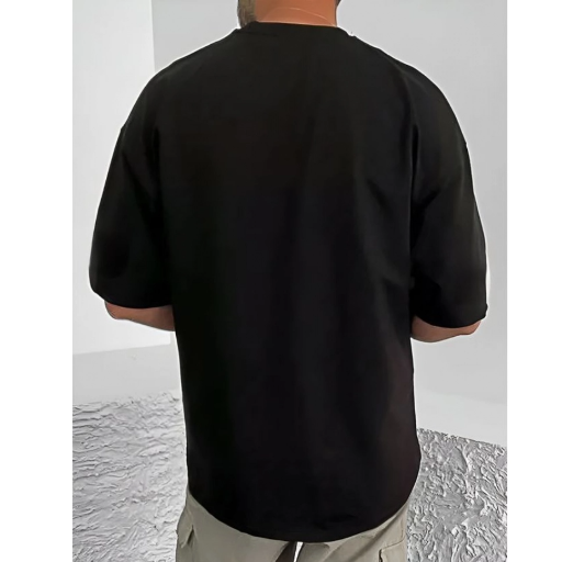 Generic Men's Casual Cotton Blend Printed Round Neck Half Sleeve T-Shirt (Black)-https://i-media.vyaparify.com/vcards/products/292853/product_1750066794_684fe66aa5d74.png Image