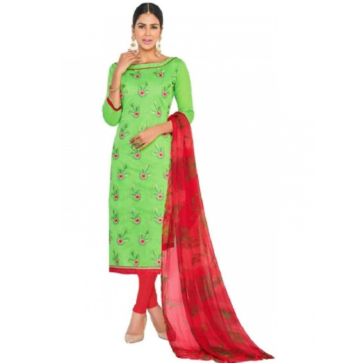  Generic Women's South Slub Cotton Unstitched Salwar-Suit Material With Dupatta ASHIRWADA ENTERPRISES 1st Floor, Moideen Complex, Main Road, Darbe, Puttur, Karnataka 574202, India