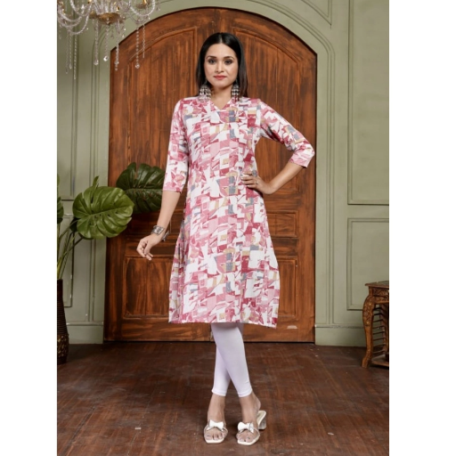  Cotton Blended Printed 3/4th Sleeve Collar Neck Kurti ASHIRWADA ENTERPRISES 1st Floor, Moideen Complex, Main Road, Darbe, Puttur, Karnataka 574202, India