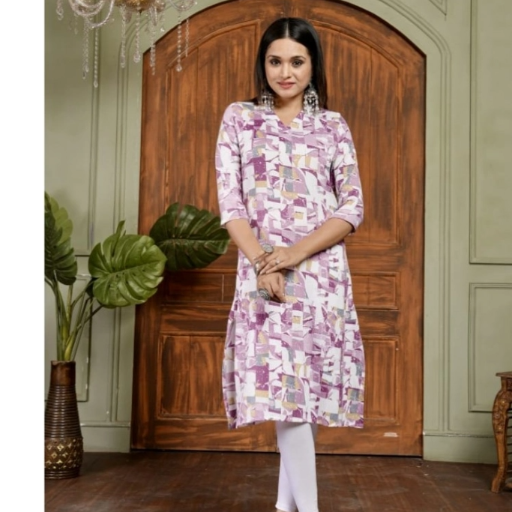  Cotton Blended Printed 3/4th Sleeve Collar Neck Kurti ASHIRWADA ENTERPRISES 1st Floor, Moideen Complex, Main Road, Darbe, Puttur, Karnataka 574202, India