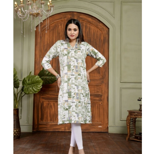  Cotton Blended Printed 3/4th Sleeve Collar Neck Kurti ASHIRWADA ENTERPRISES 1st Floor, Moideen Complex, Main Road, Darbe, Puttur, Karnataka 574202, India