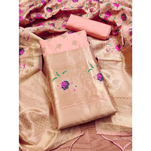  Unstitched Salwar Suit Material With Dupatta ASHIRWADA ENTERPRISES 1st Floor, Moideen Complex, Main Road, Darbe, Puttur, Karnataka 574202, India