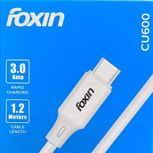  FOXIN TYPE-C USB CABLE CU600 1.2MTR 3.0A(WHITE) Tarkash Sales Corporation A-242, Nemi Nagar Extension,Vaishali Nagar