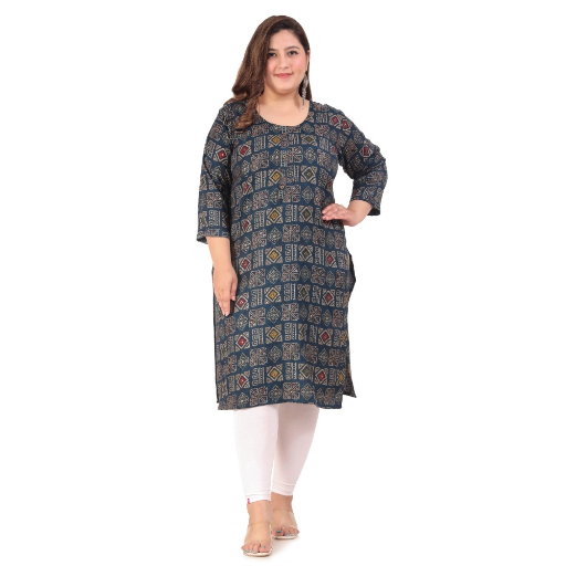  Office wear Designer Printed Capsule Straight Kurti ASHIRWADA ENTERPRISES 1st Floor, Moideen Complex, Main Road, Darbe, Puttur, Karnataka 574202, India