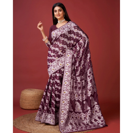  Women's Saree ASHIRWADA ENTERPRISES 1st Floor, Moideen Complex, Main Road, Darbe, Puttur, Karnataka 574202, India