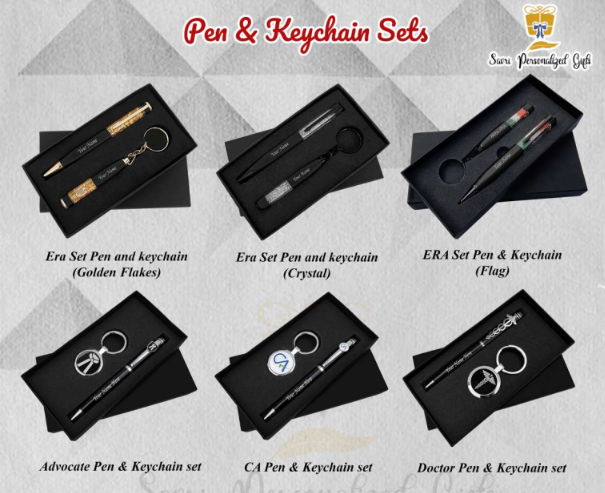 Pen and Keychain Sets-https://i-media.vyaparify.com/vcards/products/29473/Pen-and-Keychain-Sets.png Image