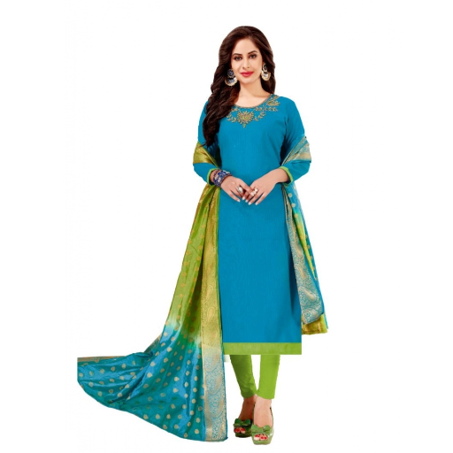  Unstitched Salwar-Suit Material With Dupatta ASHIRWADA ENTERPRISES 1st Floor, Moideen Complex, Main Road, Darbe, Puttur, Karnataka 574202, India