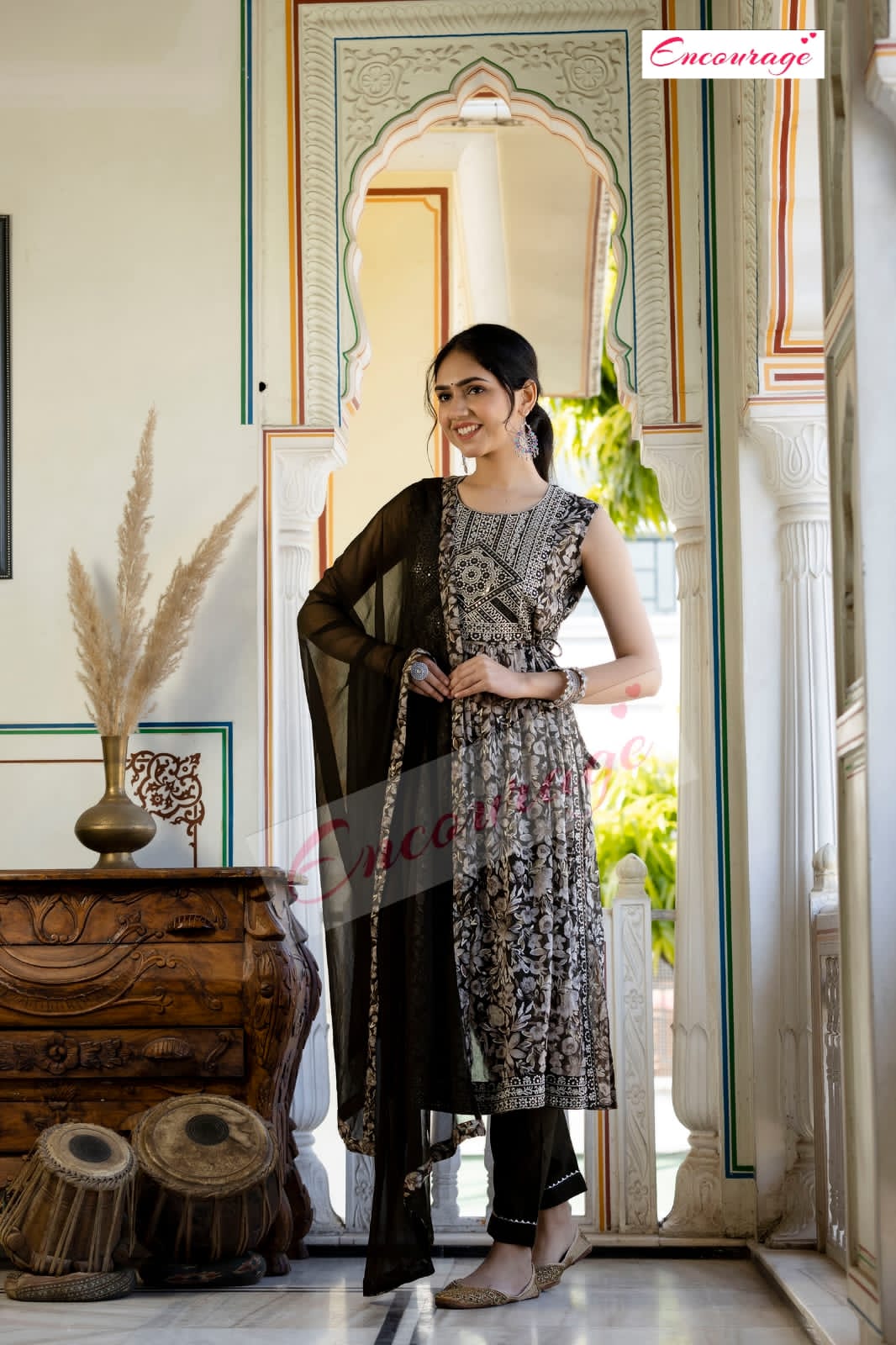 Nyra Suit Set | PRIYA GARG | G-32, Ashirwad Complex KANADIA Road, Indore.