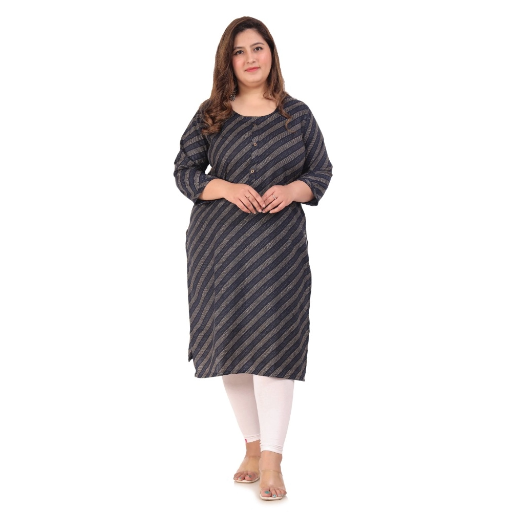  Generic Women's Office wear Stripe Capsule Straight Kurti ASHIRWADA ENTERPRISES 1st Floor, Moideen Complex, Main Road, Darbe, Puttur, Karnataka 574202, India