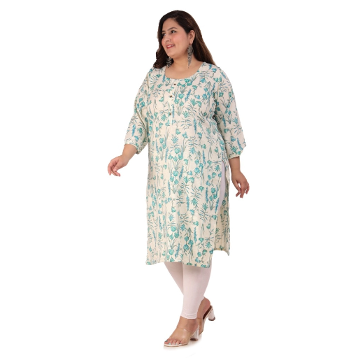 Generic Women's Office wear Floral Printed Capsule Straight Kurti-https://i-media.vyaparify.com/vcards/products/296514/product_1750497229_685677cd75997.png Image