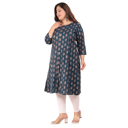 Generic Women's Office wear Floral Printed Capsule Princess Cut Kurti-https://i-media.vyaparify.com/vcards/products/296560/product_1750499709_6856817da35d2.png Image