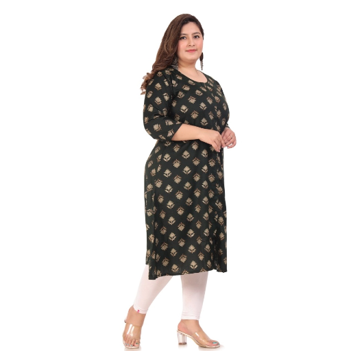 Generic Women's Office wear Floral Printed Capsule A-Line Kurti-https://i-media.vyaparify.com/vcards/products/296575/product_1750500245_68568395c379e.png Image