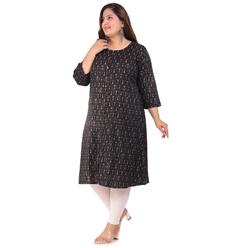 Generic Women's Office wear Floral Printed Capsule A-Line Kurti-https://i-media.vyaparify.com/vcards/products/296603/product_1750500899_6856862396d81.png Image