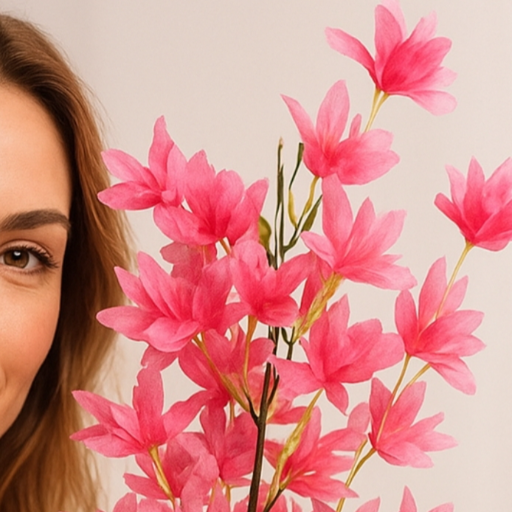 Artificial flowers, specifically a bunch of pink-https://i-media.vyaparify.com/vcards/products/296794/product_1750595438_6857f76ecff4f.png Image