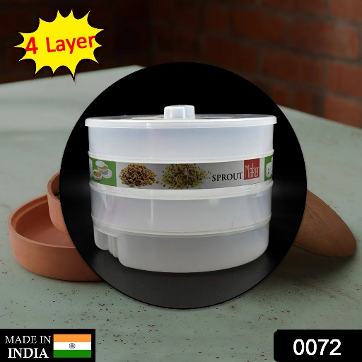 0072 Sprout Maker 4 Layer Used In All Kinds Of Household And Kitchen Purposes For Making And Blendin-https://i-media.vyaparify.com/vcards/products/296916/product_1750662970_6858ff3a7c125.png Image