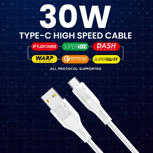  G-CHARGE USB TYPE C DATA CABLE 30W  GC-127+ Tarkash Sales Corporation A-242, Nemi Nagar Extension,Vaishali Nagar