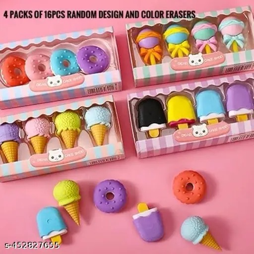 4 Pack Of 16 Pcs Cute erasers-https://i-media.vyaparify.com/vcards/products/298372/product_1751548771_686683630872f.png Image