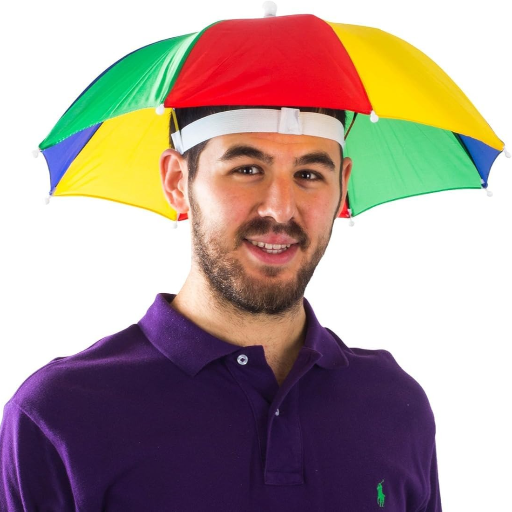 Rainbow Cap Umbrella for Kids-https://i-media.vyaparify.com/vcards/products/298461/product_1751718194_6869193268d60.png Image