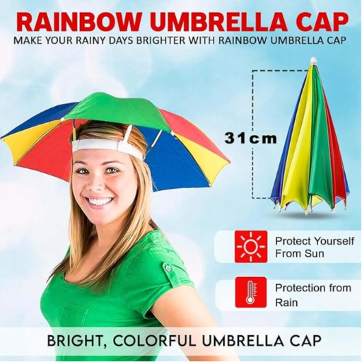 Rainbow Cap Umbrella for Kids-https://i-media.vyaparify.com/vcards/products/298462/product_1751718194_68691932ac636.png Image
