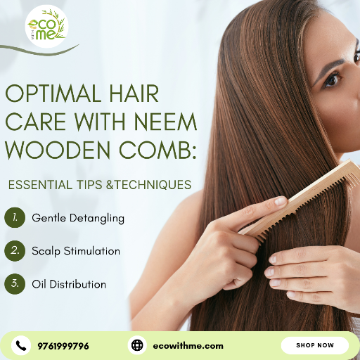 Ecowithme Neem wooden regular use comb, Soaked in Neem & Sesame oil for women,men & all types hair.-https://i-media.vyaparify.com/vcards/products/298861/product_1752153330_686fbcf21bbc0.png Image