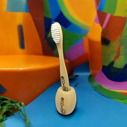 Ecowithme Kids Bamboo toothbrush, Bamboo fiber bristles, Ultra soft for kids-https://i-media.vyaparify.com/vcards/products/298874/product_1752164978_686fea721bcee.png Image