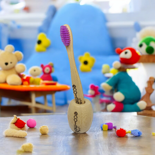Ecowithme Kids Bamboo toothbrush, Bamboo fiber bristles, Ultra soft for kids-https://i-media.vyaparify.com/vcards/products/298876/product_1752164978_686fea7291eb3.png Image