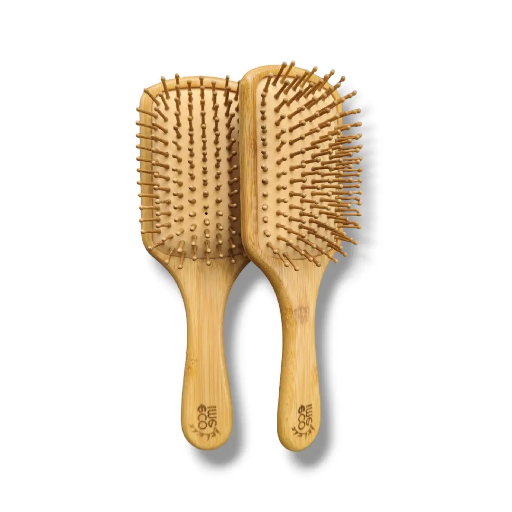 Ecowithme Organic Premium Bamboo/Wooden Paddle Hair Brush with cushioning for Women/Men and Girls-https://i-media.vyaparify.com/vcards/products/298991/product_1752320450_687249c2d55d3.png Image