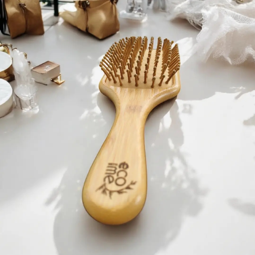 Ecowithme Organic Premium Bamboo/Wooden Paddle Hair Brush with cushioning for Women/Men and Girls-https://i-media.vyaparify.com/vcards/products/298992/product_1752320451_687249c324100.png Image