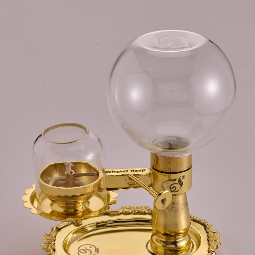 Akhand Deep ( OIL MODEL ) - WICK LIFTING - with 500 ml. Glass Oil Container ( NOT FOR GHEE )-https://i-media.vyaparify.com/vcards/products/299311/product_1752762372_68790804dc9e9.png Image