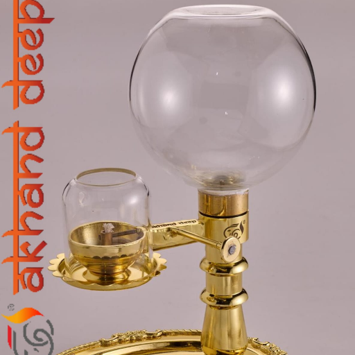 Akhand Deep ( OIL MODEL ) - WICK LIFTING - with 1 Ltr. Glass Oil Container ( NOT FOR GHEE )-https://i-media.vyaparify.com/vcards/products/299314/product_1752762535_687908a79e8c2.png Image