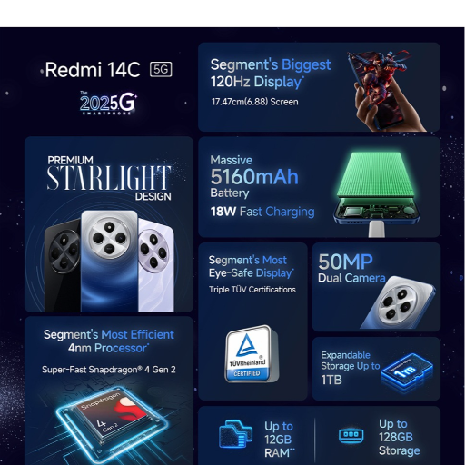 REDMI 14C 5G (Stardust Purple, 64 GB)  (4 GB RAM)-https://i-media.vyaparify.com/vcards/products/299611/product_1752918383_687b696f93e1b.png Image