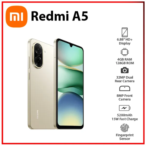 REDMI A5 (Jaisalmer Gold, 128 GB)  (4 GB RAM)-https://i-media.vyaparify.com/vcards/products/299634/product_1752919212_687b6cac2e552.png Image