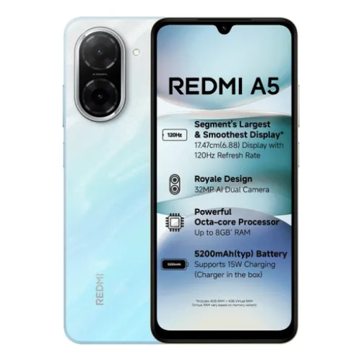 REDMI A5 (Pondicherry Blue, 64 GB)  (3 GB RAM)-https://i-media.vyaparify.com/vcards/products/299647/product_1752919533_687b6dedd9ad4.png Image