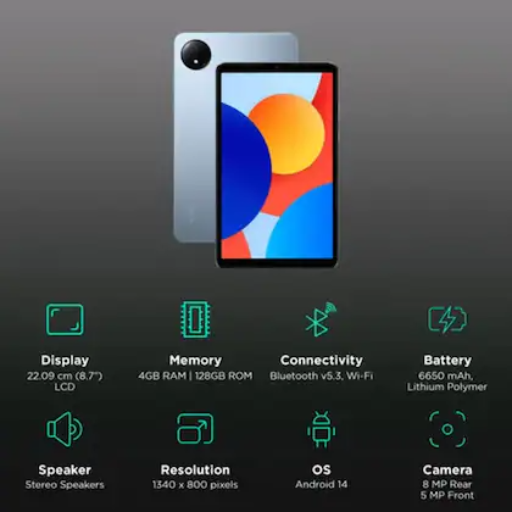 REDMI Pad SE 4G 4 GB RAM 128 GB ROM 8.7 Inch with 4G Tablet (Ocean Blue)#JustHere-https://i-media.vyaparify.com/vcards/products/299682/product_1752926682_687b89da9669e.png Image