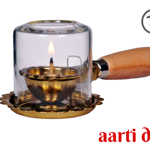 Aarti Deep - Brass Aarti Diya with wooden handle and Glass Cover-https://i-media.vyaparify.com/vcards/products/299718/product_1752932679_687ba1472e264.png Image