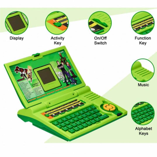BEN10 20 Activities & Games Fun Laptop Notebook Computer Toy for Kids-https://i-media.vyaparify.com/vcards/products/299782/product_1752988777_687c7c69ab2c9.png Image