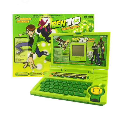 BEN10 20 Activities & Games Fun Laptop Notebook Computer Toy for Kids-https://i-media.vyaparify.com/vcards/products/299784/product_1752988778_687c7c6a1c1e4.png Image