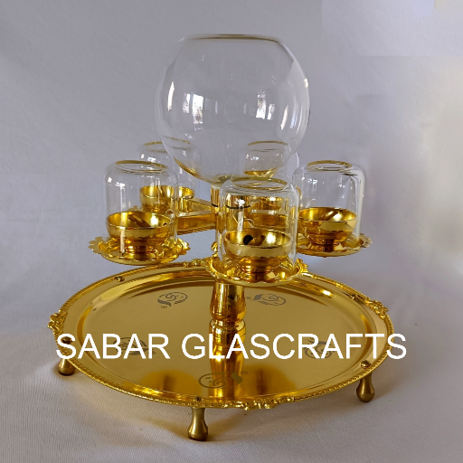 Panch Deep (Oil Model) : 5 Akhand Diya with 1 Ltr. Oil Container ( NOT FOR GHEE )-https://i-media.vyaparify.com/vcards/products/299879/product_1753024524_687d080c28737.png Image