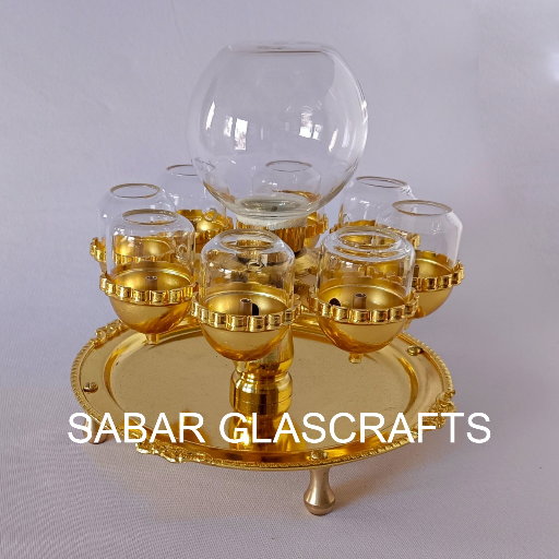 Ashta Deep (Oil Model) : 8 Akhand Diya with 250 ml. Oil Container ( NOT FOR GHEE )-https://i-media.vyaparify.com/vcards/products/299884/product_1753025395_687d0b73c8b79.png Image