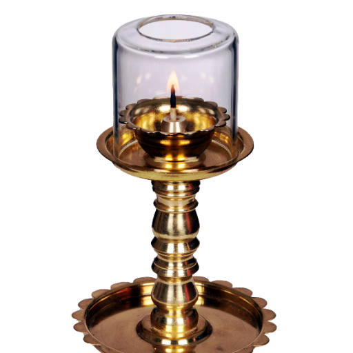Samai Deep - 6" Brass Samai Diya with Glass Cover-https://i-media.vyaparify.com/vcards/products/299887/product_1753026109_687d0e3d23445.png Image