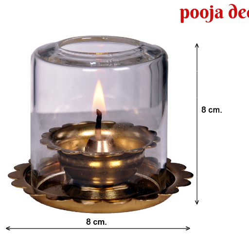 Pooja Deep - Ghee Akhand Diya with Glass Cover-https://i-media.vyaparify.com/vcards/products/299890/product_1753026307_687d0f03cbfdf.png Image