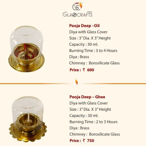 Pooja Deep - Ghee Akhand Diya with Glass Cover-https://i-media.vyaparify.com/vcards/products/299916/product_1753066840_687dad58cc181.png Image