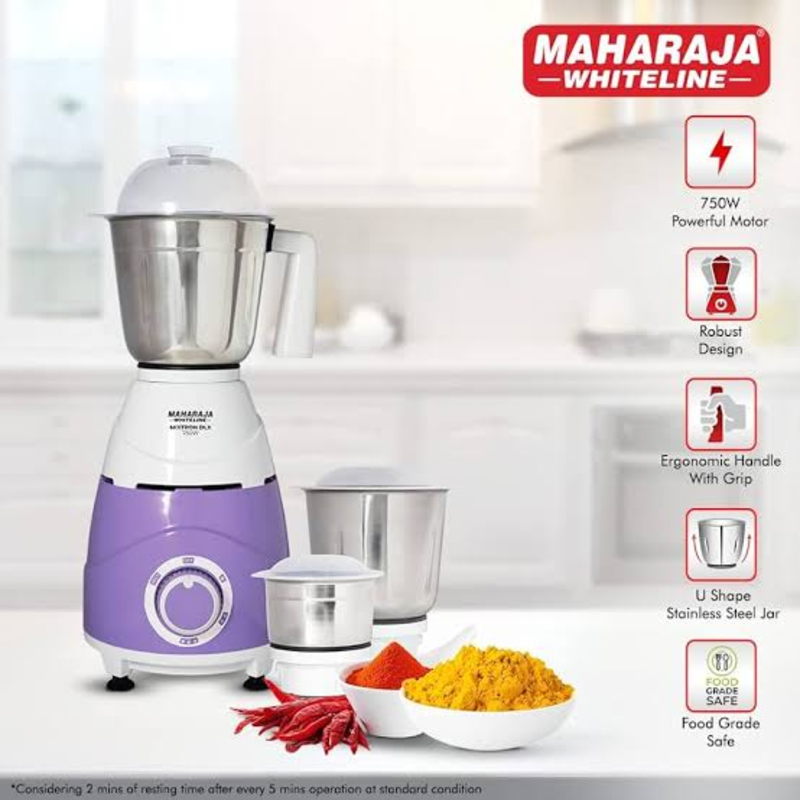 MAHARAJA WMG MIXTRON DLX MIXER GRINDER (750W)-https://i-media.vyaparify.com/vcards/products/300413/product_1753545176_6884f9d86e218.jpeg Image