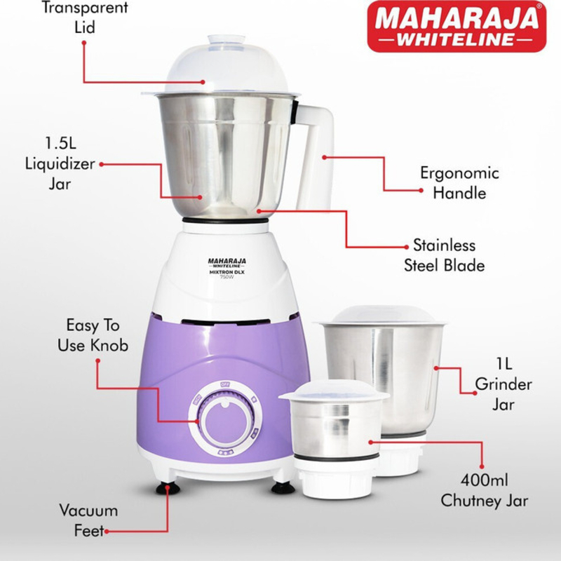 MAHARAJA WMG MIXTRON DLX MIXER GRINDER (750W)-https://i-media.vyaparify.com/vcards/products/300414/product_1753545176_6884f9d8a0f87.jpeg Image